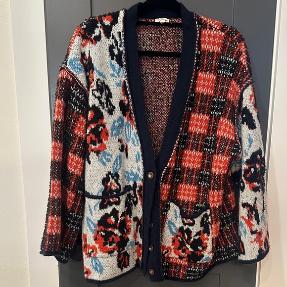 POL Sweaters - POL Multicolor Patterned Cardigan